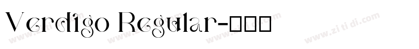 Verdigo Regular字体转换